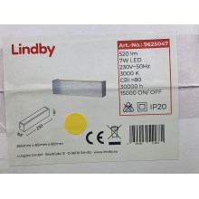 Lindby - LED Sieninis šviestuvas RANIK LED/7W/230V