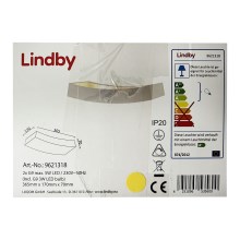 Lindby - LED Sieninis šviestuvas TIARA 2xG9/3W/230V