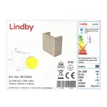 Lindby - LED Sieninis šviestuvas YVA 2xLED/2,4W/230V