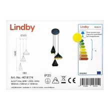 Lindby - Pakabinamas sietynas 3xE27/60W/230V