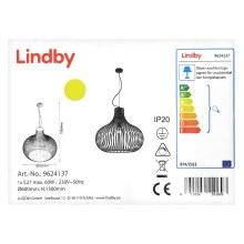 Lindby - Pakabinamas sietynas FRANCES 1xE27/60W/230V