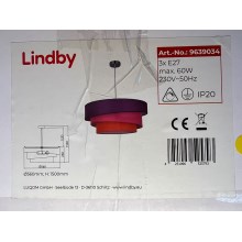 Lindby - Pakabinamas sietynas MELIA 3xE27/60W/230V