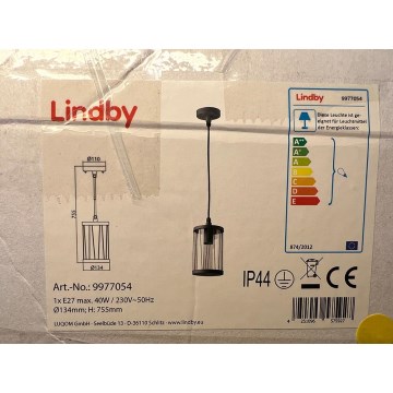 Lindby - Pakabinamas sietynas YONAN 1xE27/40W/230V IP44