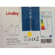 Lindby - Sieninis šviestuvas JAYEDN 1xG9/40W/230V gipsas