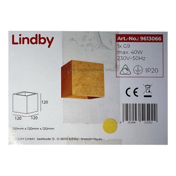 Lindby - Sieninis šviestuvas YADE 1xG9/20W/230V