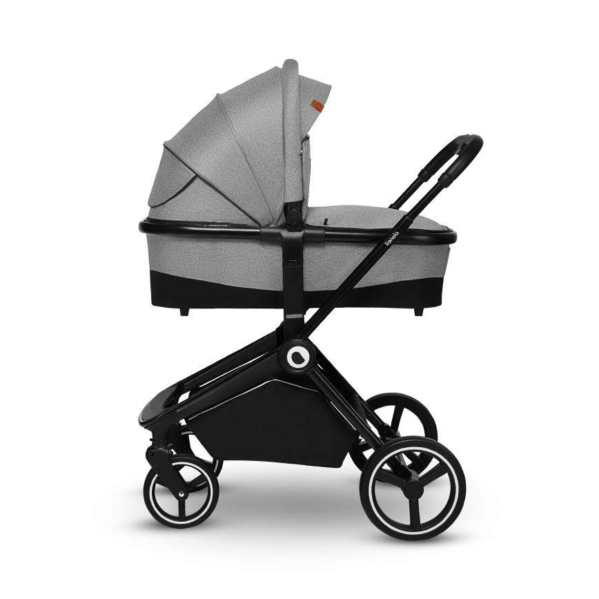 Lionelo - 2in1 kombinuotas vežimėlis MIKA Grey Stone