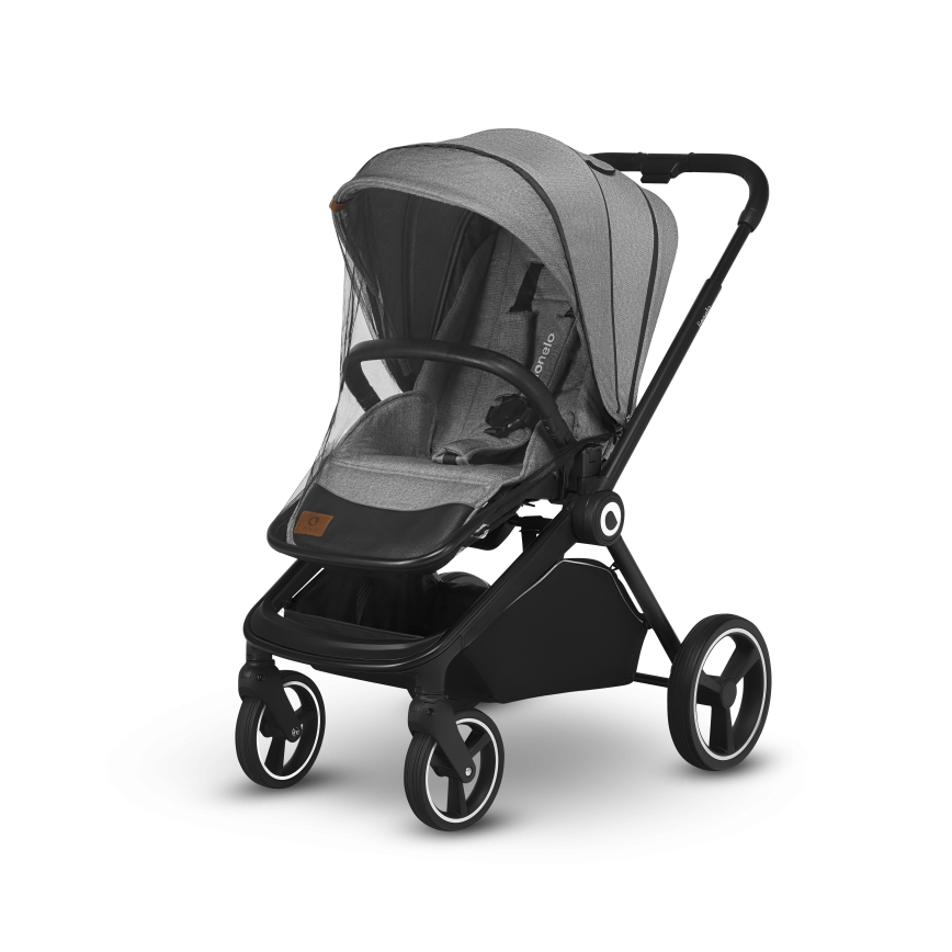 Lionelo - 2in1 kombinuotas vežimėlis MIKA Grey Stone