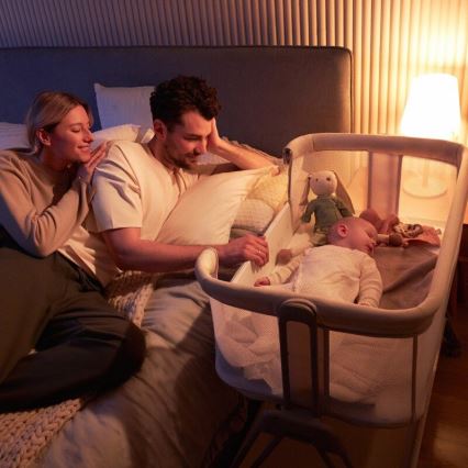 Lionelo - 2in1 vaikiška lovelė LUNA pilka