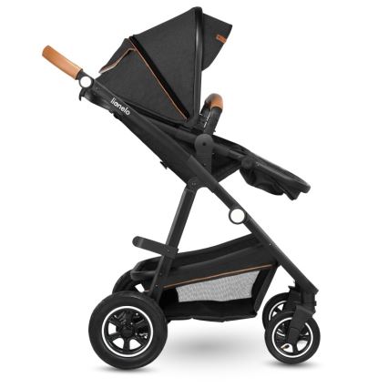 Lionelo - 3in1 kombinuotas vežimėlis AMBER Grey Graphite