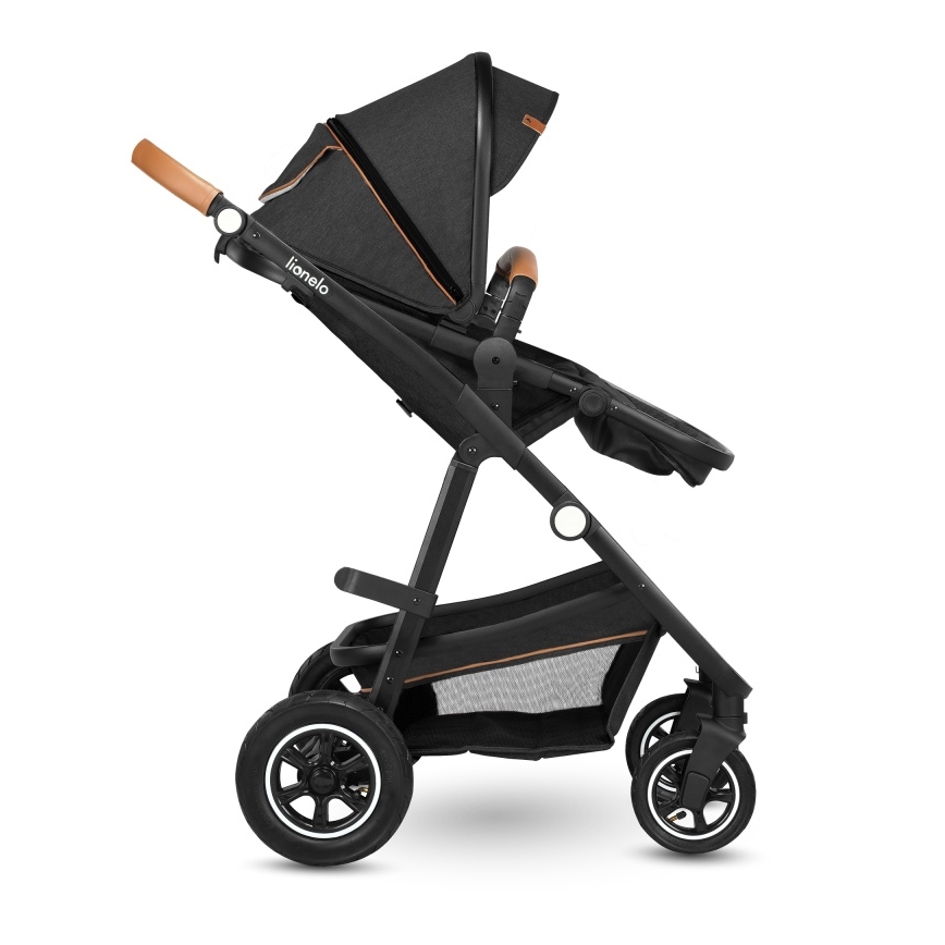Lionelo - 3in1 kombinuotas vežimėlis AMBER Grey Graphite