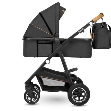 Lionelo - 3in1 kombinuotas vežimėlis AMBER Grey Graphite