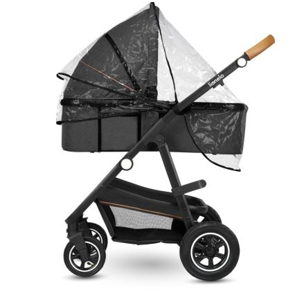 Lionelo - 3in1 kombinuotas vežimėlis AMBER Grey Graphite