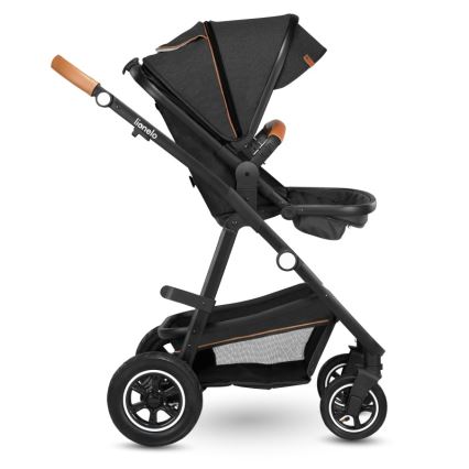 Lionelo - 3in1 kombinuotas vežimėlis AMBER Grey Graphite