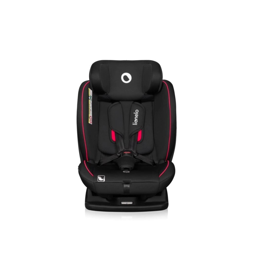 Lionelo AART i-Size automobilinė kėdutė, 40–150 cm, juoda/raudona