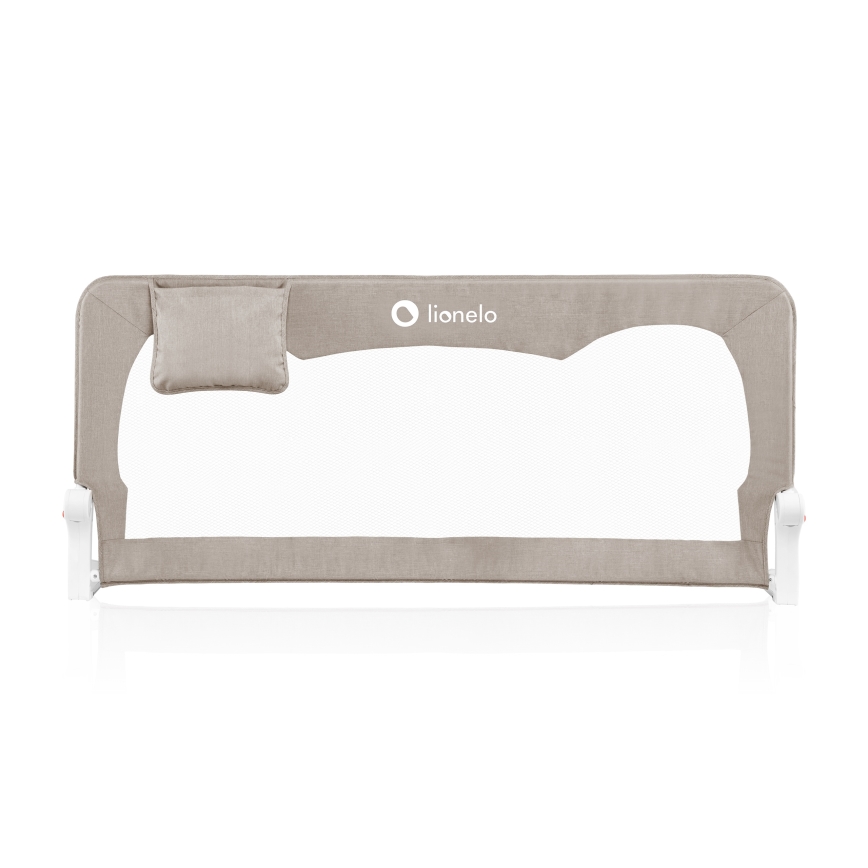 Lionelo - Apsauginė lovos tvorelė HANNA Beige Melange