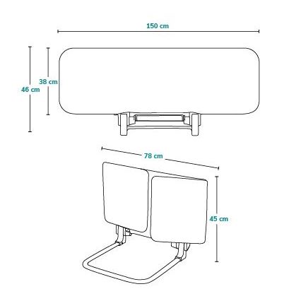 Lionelo - Apsauginė lovos tvorelė LORA XL pilka