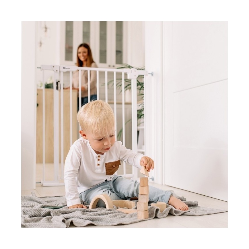 Lionelo - Apsauginė tvorelė TRUUS SLIM LED 1xAAA balta