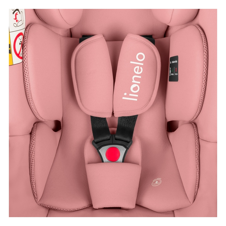 Lionelo - Autokėdutė ASTRID i-Size 40-87 cm koralinė rožinė