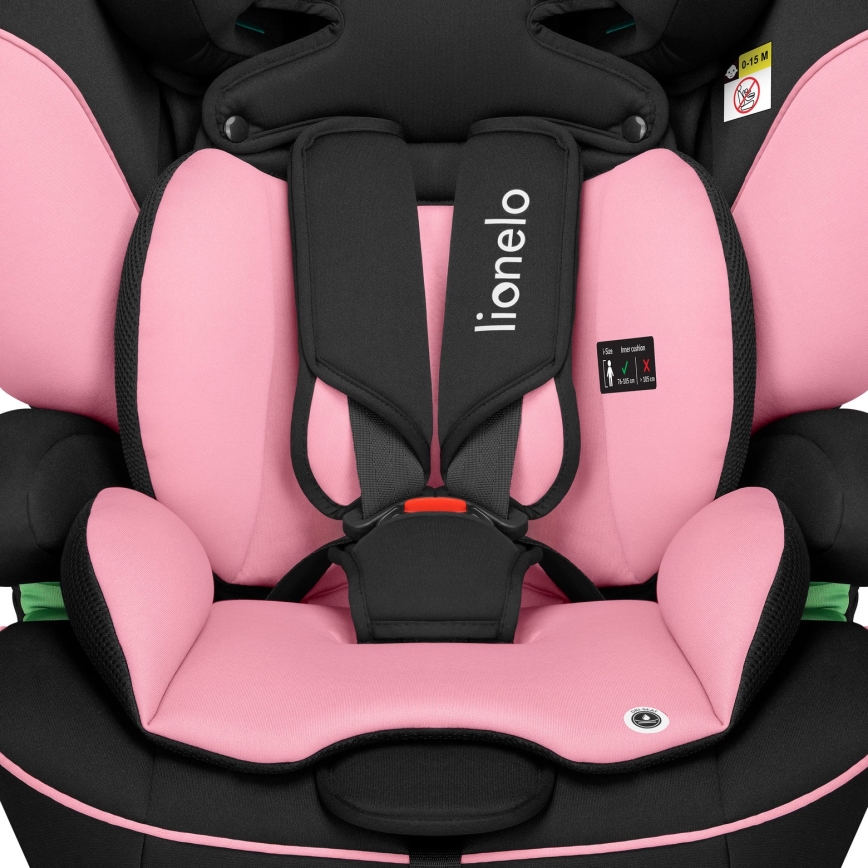 Lionelo - Autokėdutė LEVI i-Size 76-150 cm Pink Baby