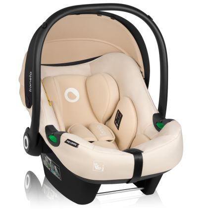 Lionelo - Autokėdutė su baze ASTRID SET i-Size 40-87 cm smėlio spalvos