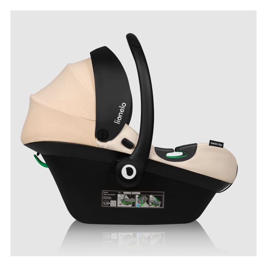Lionelo - Automobilinė kėdutė ASTRID i-Size 40-87 cm smėlio spalvos
