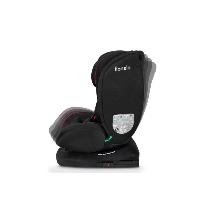 Lionelo - Automobilinė kėdutė BASTIAAN i-Size 40-150 cm juoda/raudona