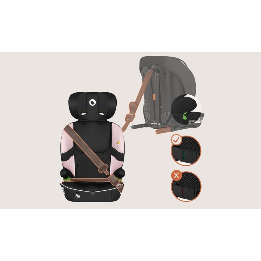 Lionelo - Automobilinė kėdutė BILLY i-Size 76-150 cm Rožinė