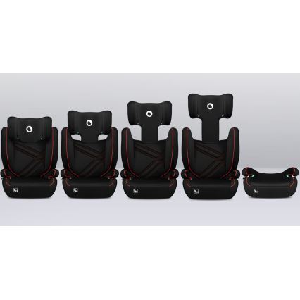 Lionelo - automobilinė kėdutė HUGO i-Size 100-150 cm juoda/raudona