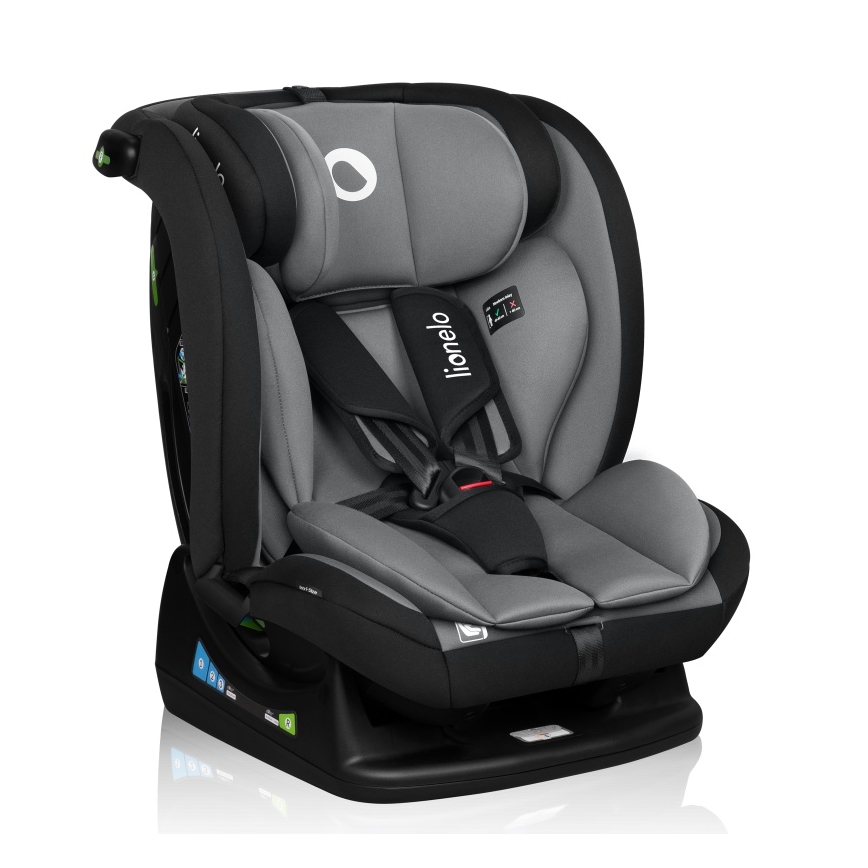 Lionelo - Automobilinė kėdutė IZZY i-Size 40-150 cm juoda/pilka