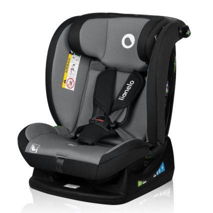 Lionelo - Automobilinė kėdutė IZZY i-Size 40-150 cm juoda/pilka
