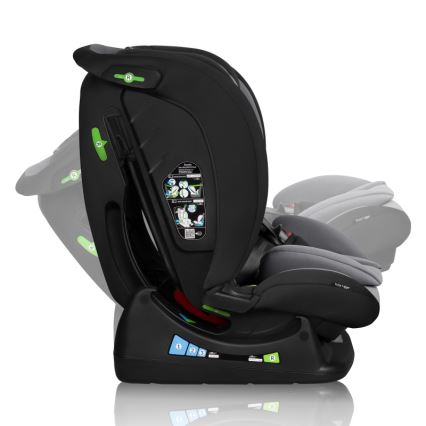 Lionelo - Automobilinė kėdutė IZZY i-Size 40-150 cm juoda/pilka