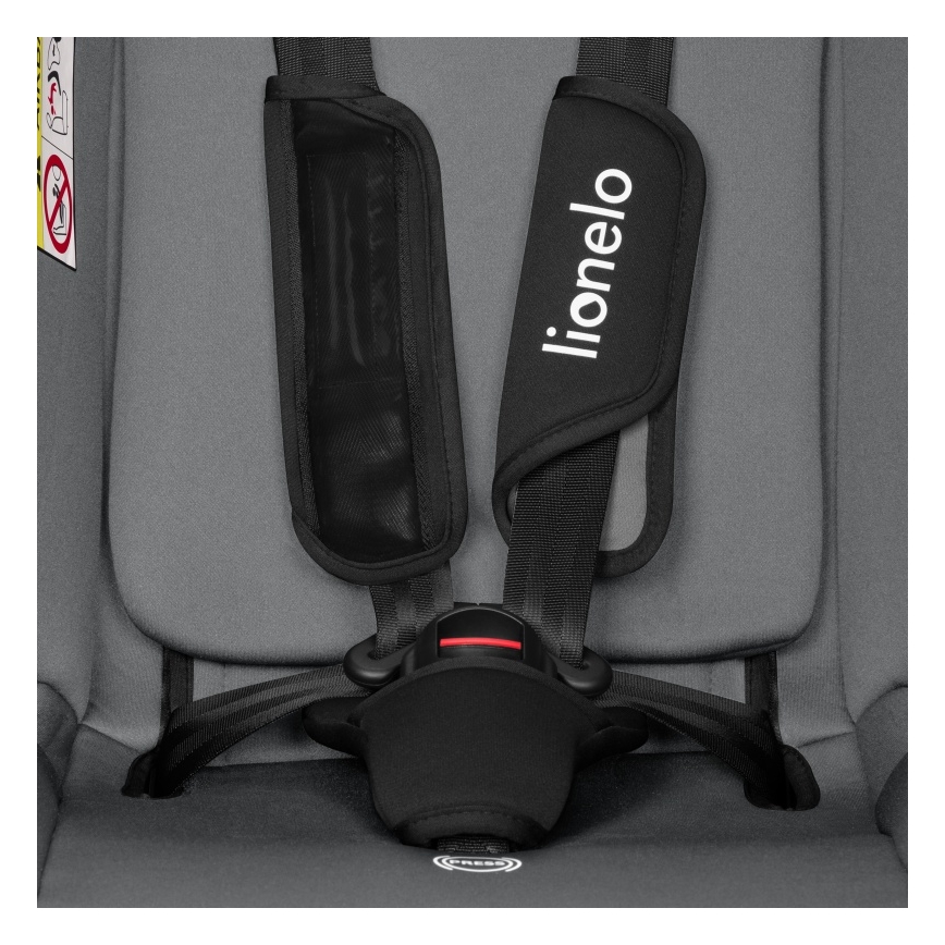 Lionelo - Automobilinė kėdutė IZZY i-Size 40-150 cm juoda/pilka