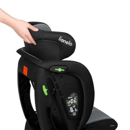 Lionelo - Automobilinė kėdutė IZZY i-Size 40-150 cm juoda/pilka