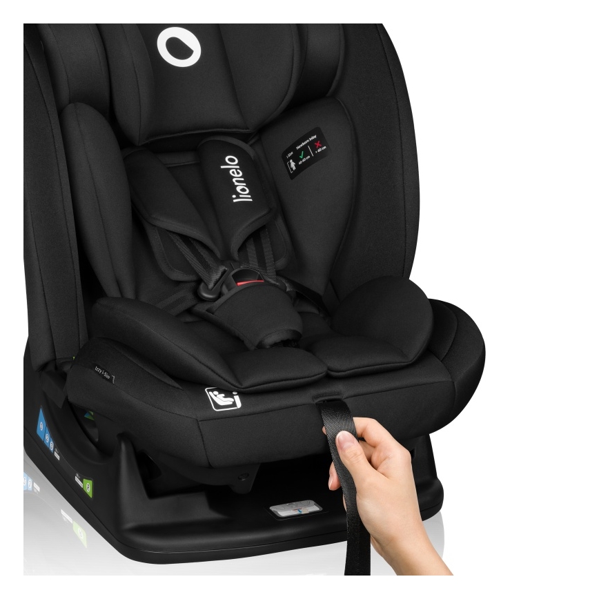Lionelo - automobilinė kėdutė IZZY i-Size 40-150 cm Juodas karbonas
