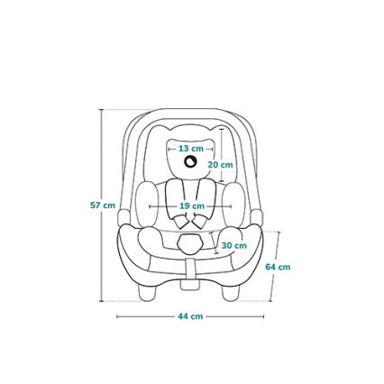 Lionelo - automobilinė kėdutė LEMMY i-Size 40-87 cm pilka