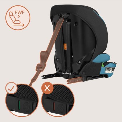 Lionelo - Automobilinė kėdutė LEVI FIX i-Size 76-150 cm Kobalto mėlyna