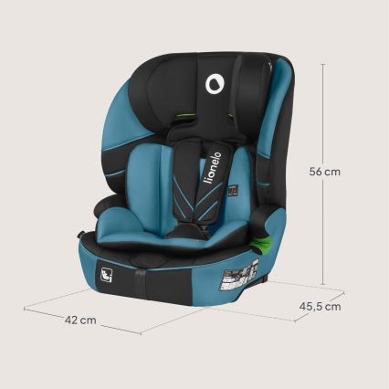 Lionelo - Automobilinė kėdutė LEVI FIX i-Size 76-150 cm Kobalto mėlyna