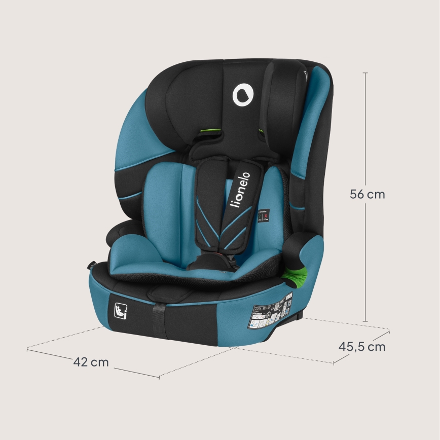 Lionelo - Automobilinė kėdutė LEVI FIX i-Size 76-150 cm Kobalto mėlyna