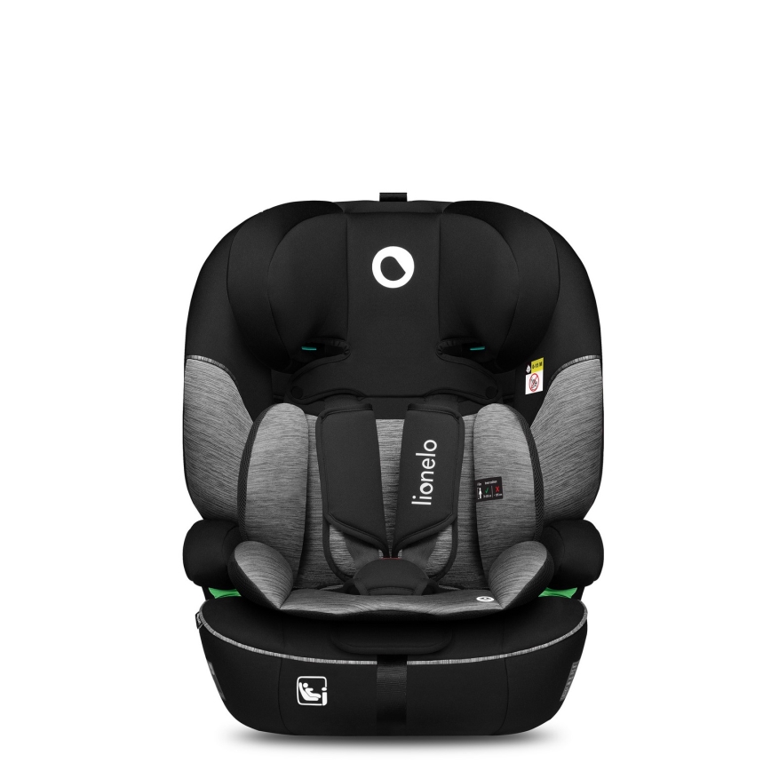 Lionelo - Automobilinė kėdutė LEVI i-Size 76-150 cm juoda/pilka