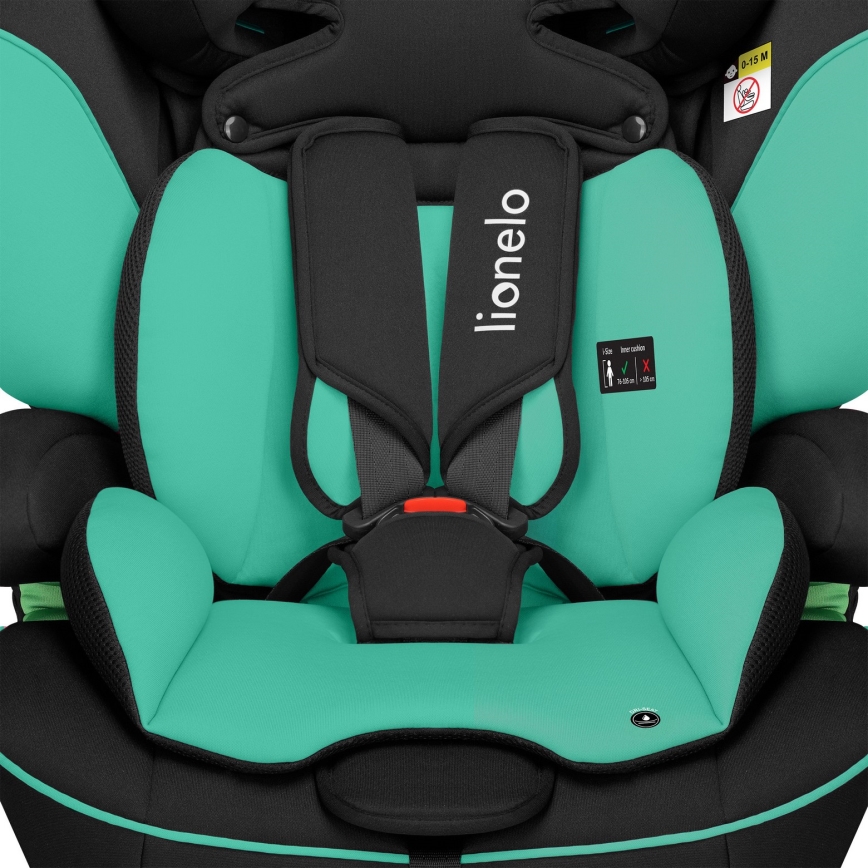 Lionelo - Automobilinė kėdutė LEVI i-Size 76-150 cm smaragdinė žalia