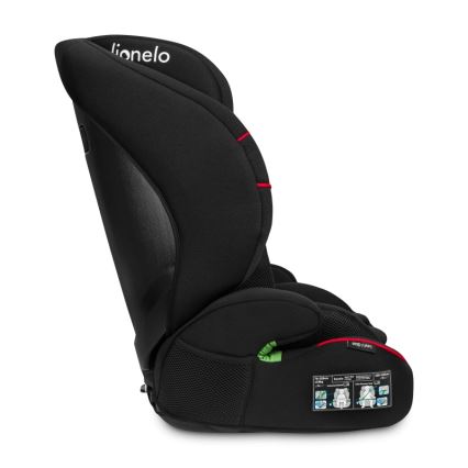 Lionelo - Automobilinė kėdutė LEVI i-Size 76-150 cm Sportiška juoda