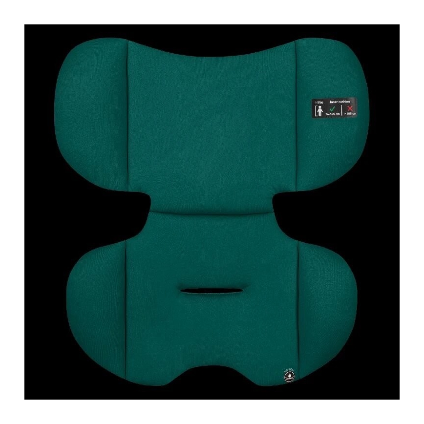 Lionelo - Automobilinė kėdutė LEVI ONE i-Size 76-150 cm juoda/žalia