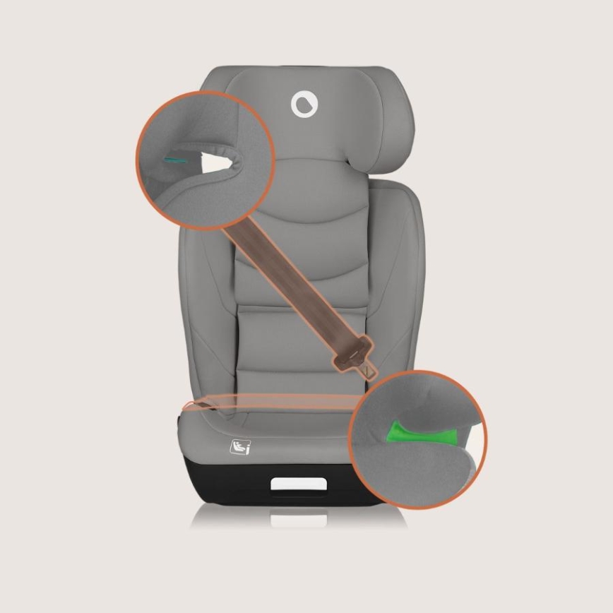 Lionelo - Automobilinė kėdutė NEAL i-Size 100-150 cm Betono pilka