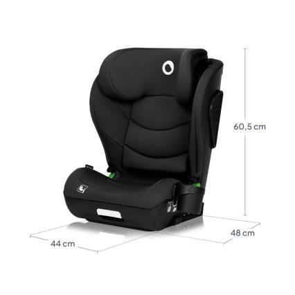 Lionelo - Automobilinė kėdutė NEAL i-Size 100-150 cm Black Carbon