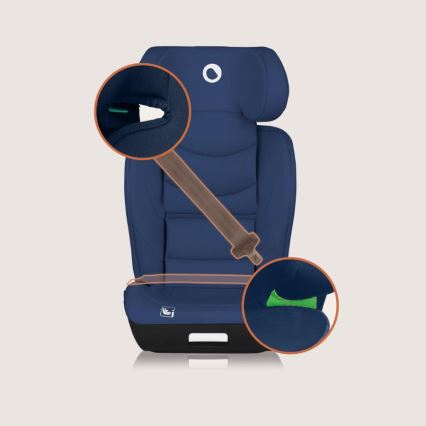 Lionelo - Automobilinė kėdutė NEAL i-Size 100-150 cm tamsiai mėlyna