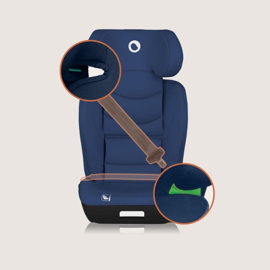 Lionelo - Automobilinė kėdutė NEAL i-Size 100-150 cm tamsiai mėlyna