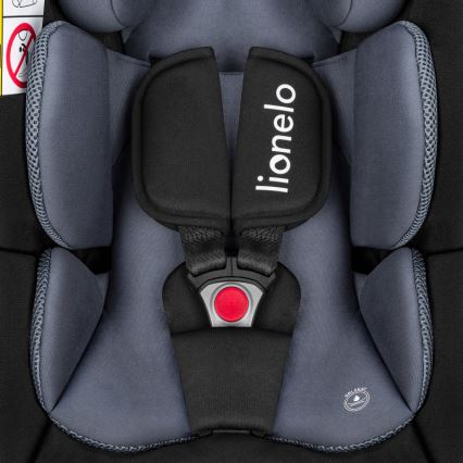 Lionelo - Automobilinė kėdutė su baze ASTRID SET i-Size 40-87 cm Juoda Pilka
