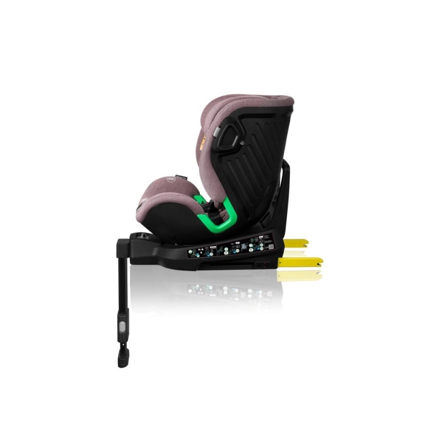 Lionelo - Automobilinė kėdutė su pagrindu, sukama HARMONY i-Size 40-150 cm rožinė