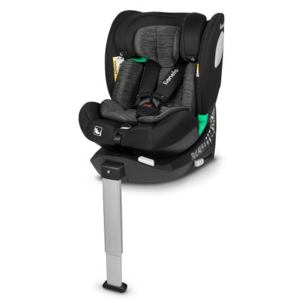 Lionelo - Automobilinė kėdutė su pasukama baze BRAAM i-Size 40-150 cm Juoda Carbon