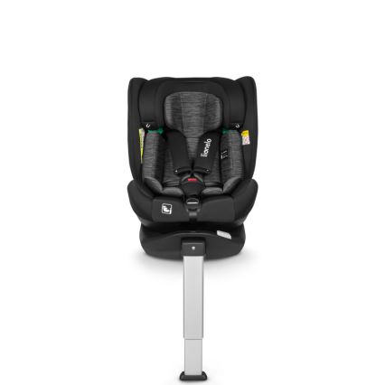 Lionelo - Automobilinė kėdutė su pasukama baze BRAAM i-Size 40-150 cm Juoda Carbon